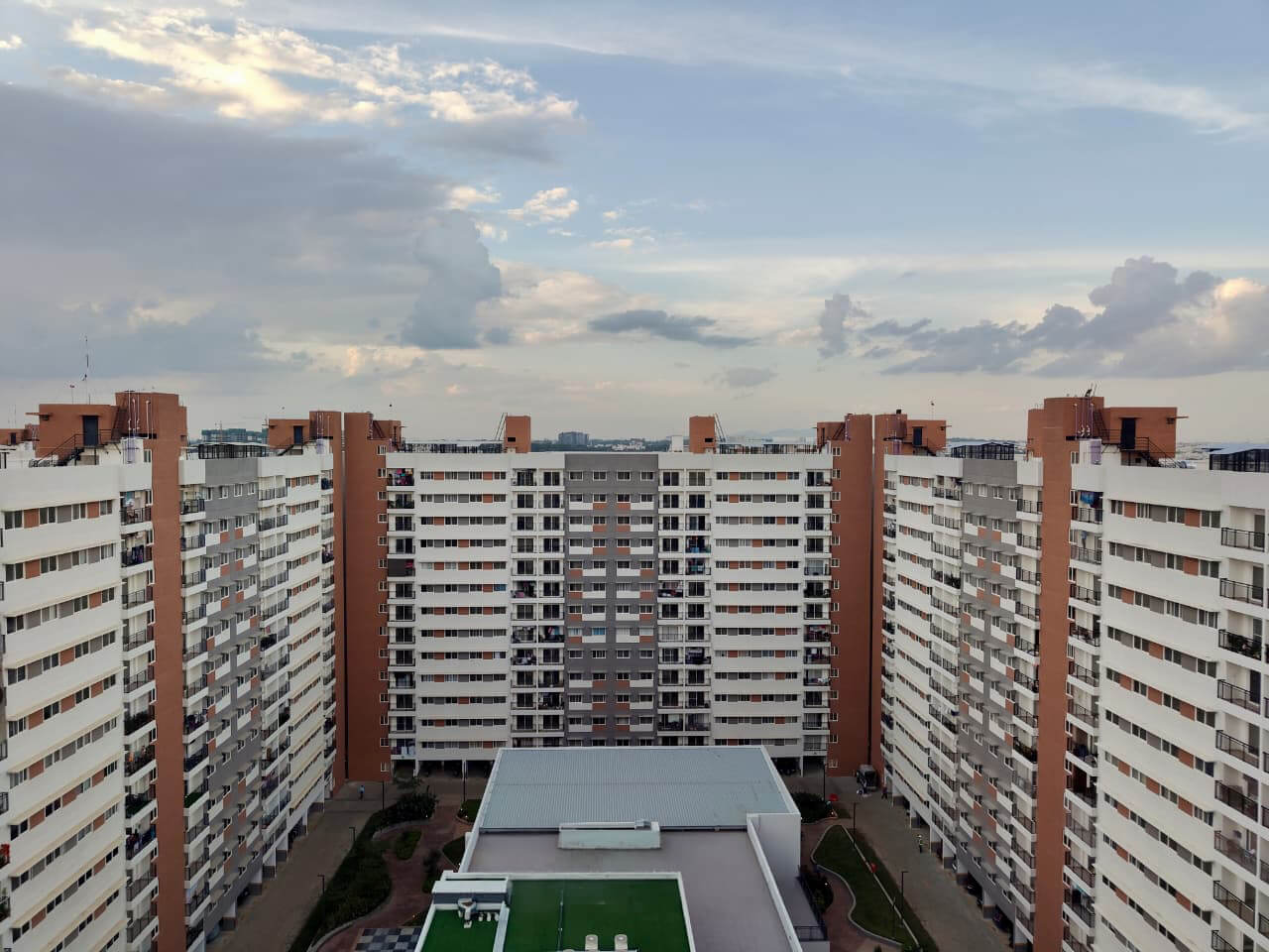 Block 01 C & D South Side View