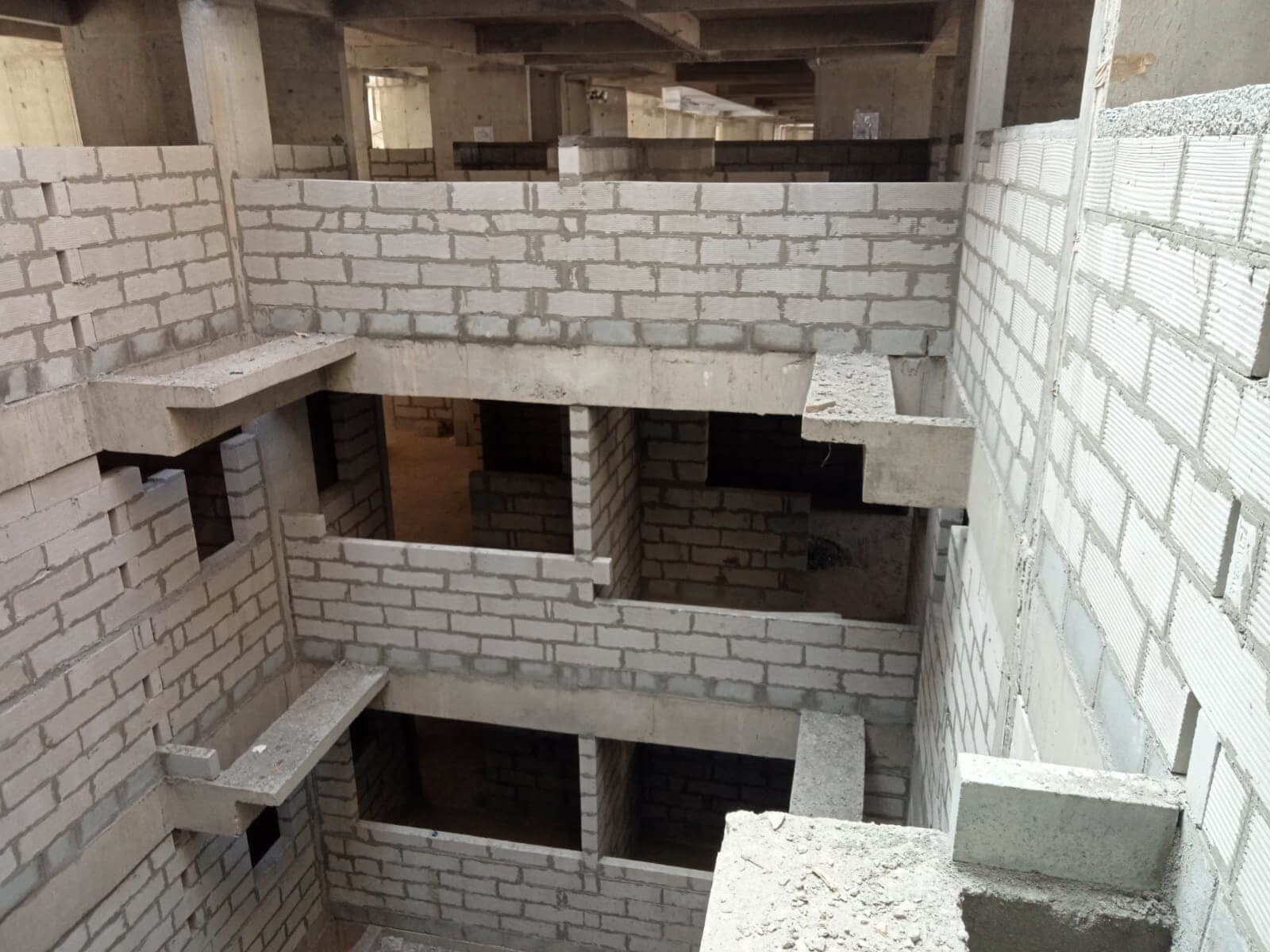 Tower 03 Wing C Block Masonry Work In Progress On 31.01.26