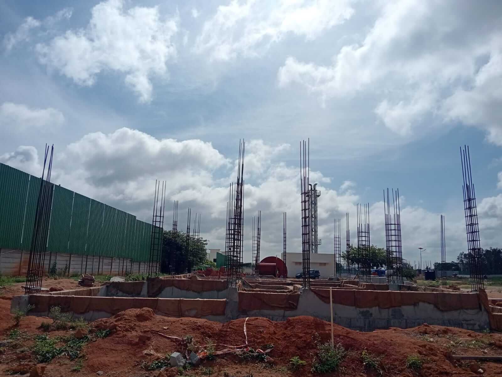 V 237 Plinth completed & Column Reinforcement In Progress