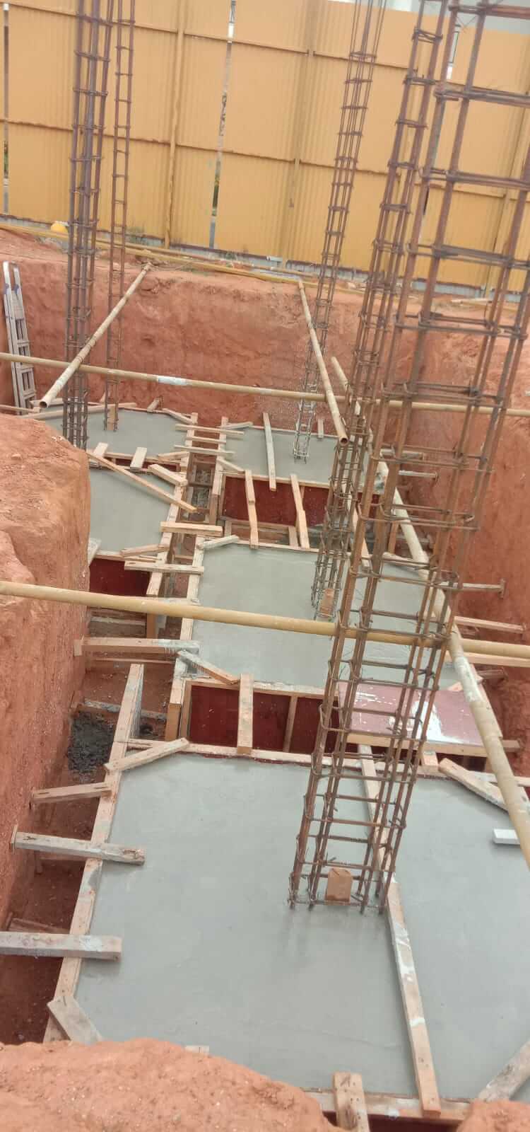 V 210 Footing Completed