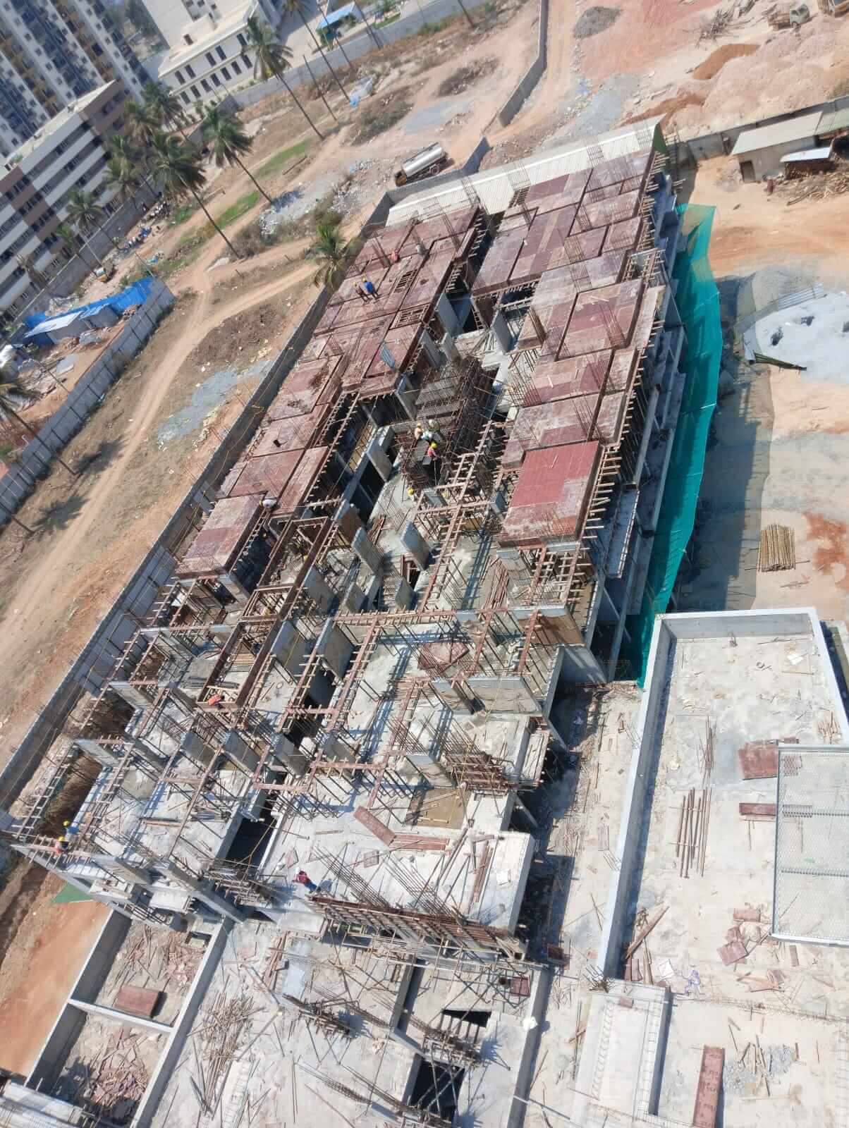 Wing B 4th Floor Shuttering Work Is Under Progress