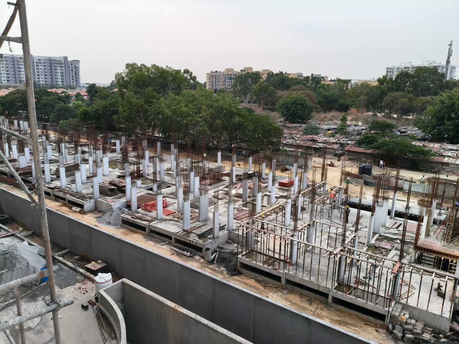 B & C Blocks Completed Ground Floor Columns