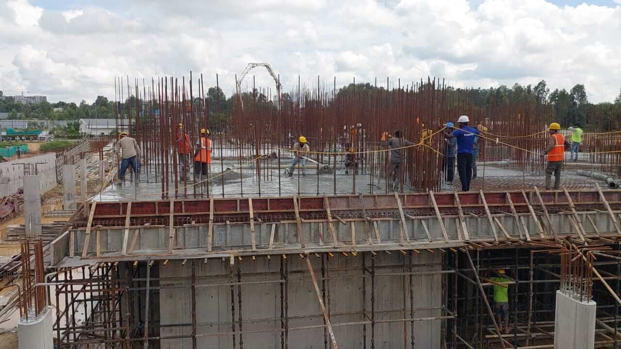 Block 04 Ground Floor Slab Pour 2 Concrete In Progress