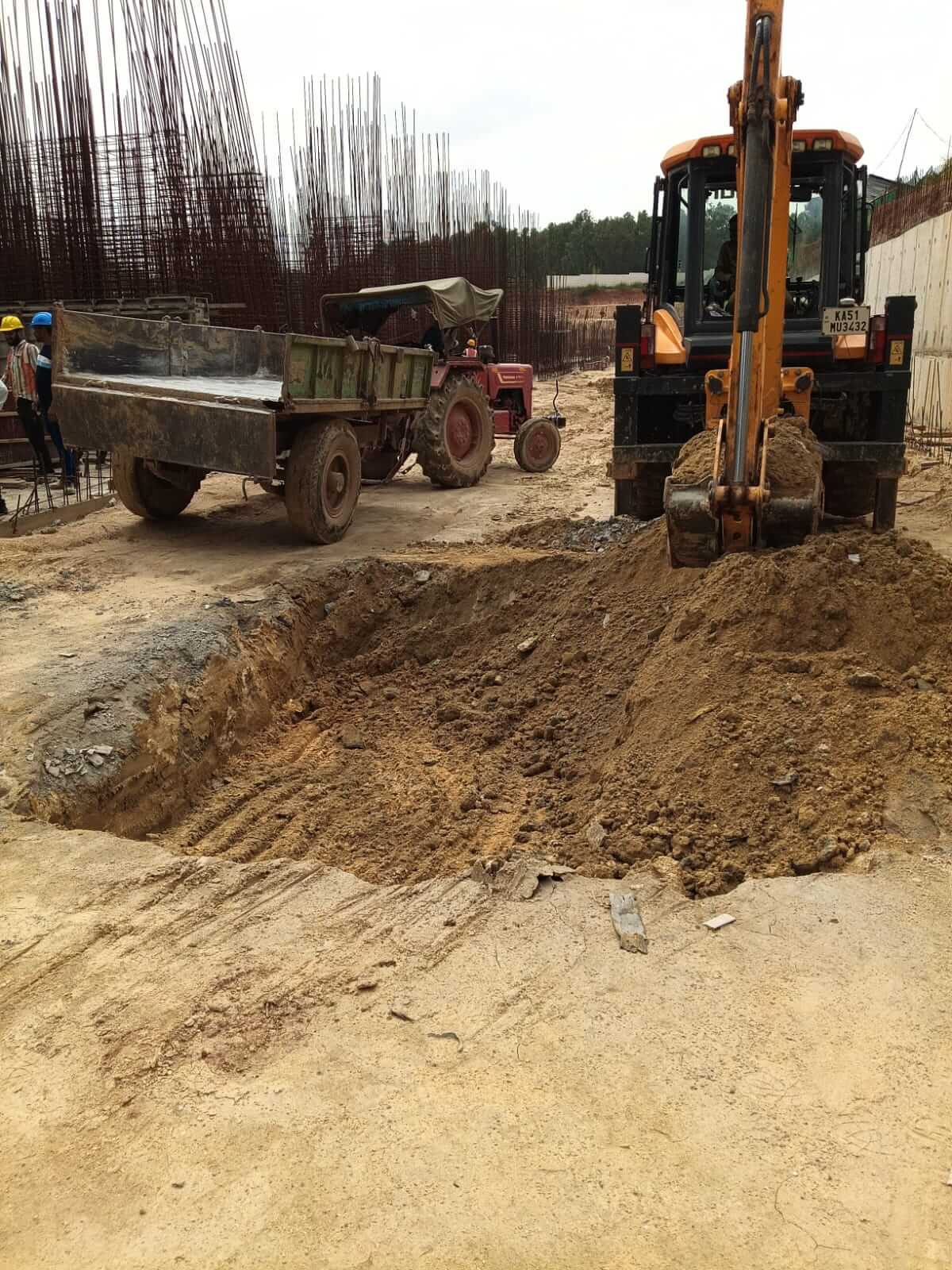 Block 03 Podium Footing Excavation Work Is In Progress