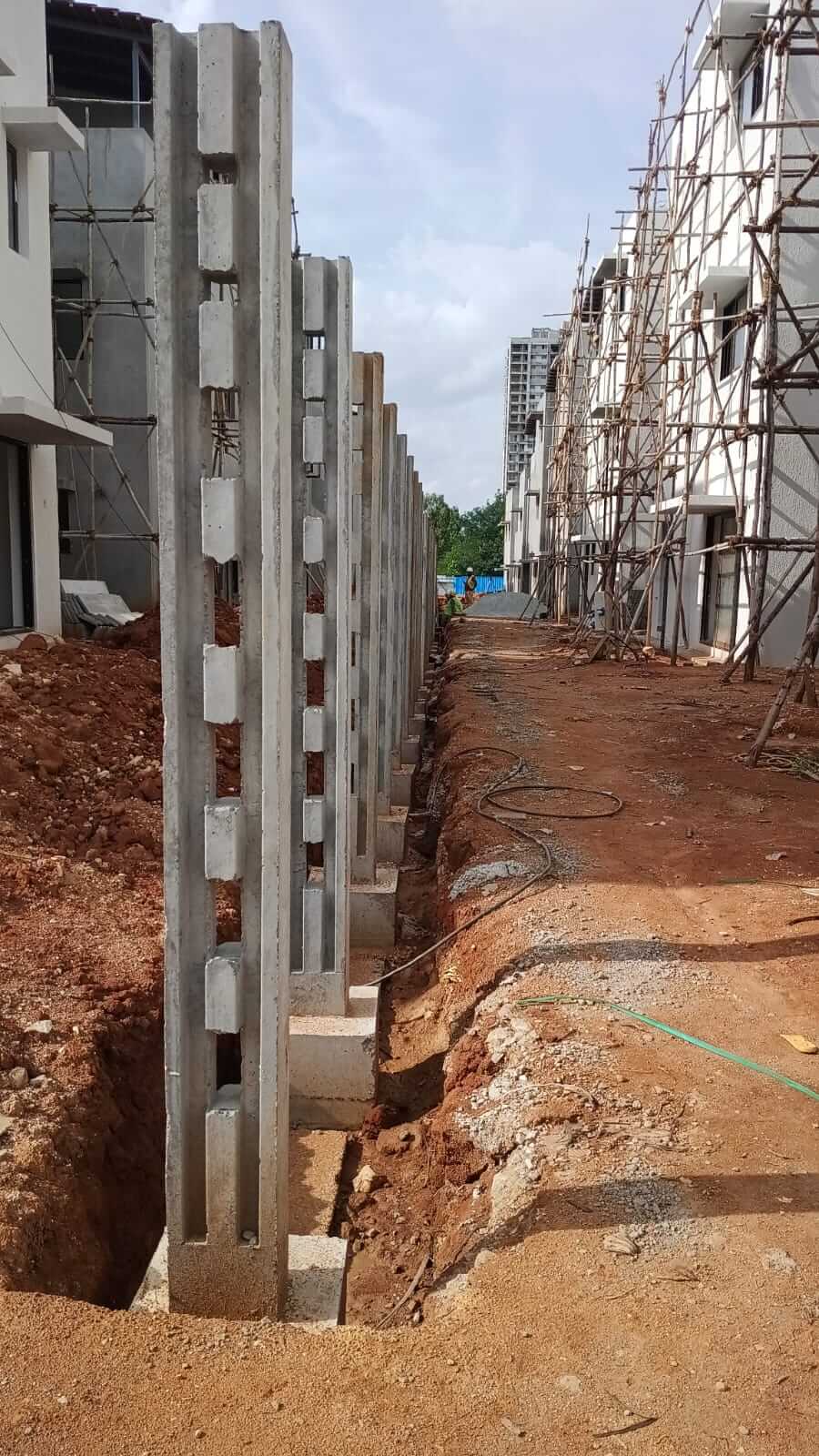 Back To Back Compound Wall